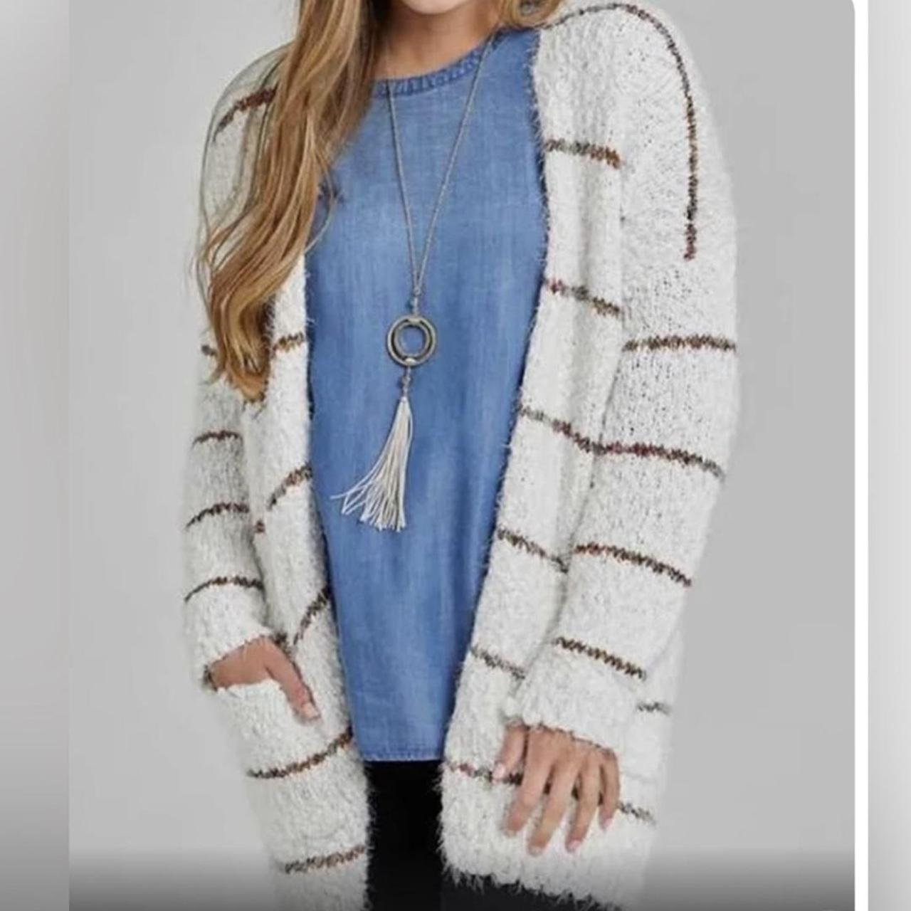 Savannah Striped Eyelash outlet Cardigan