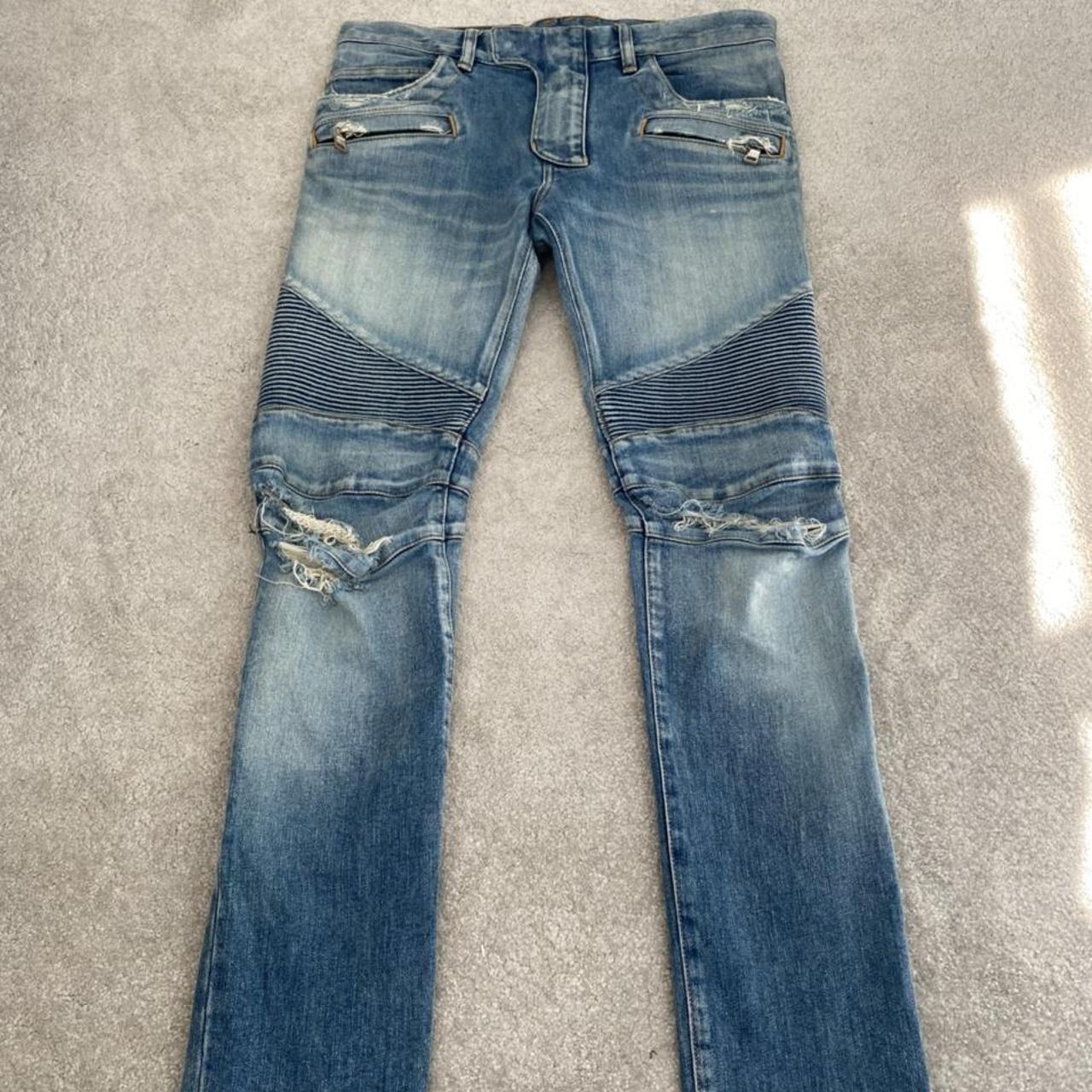 Balmain biker jeans Size 30 lovely fit Worn once | Depop