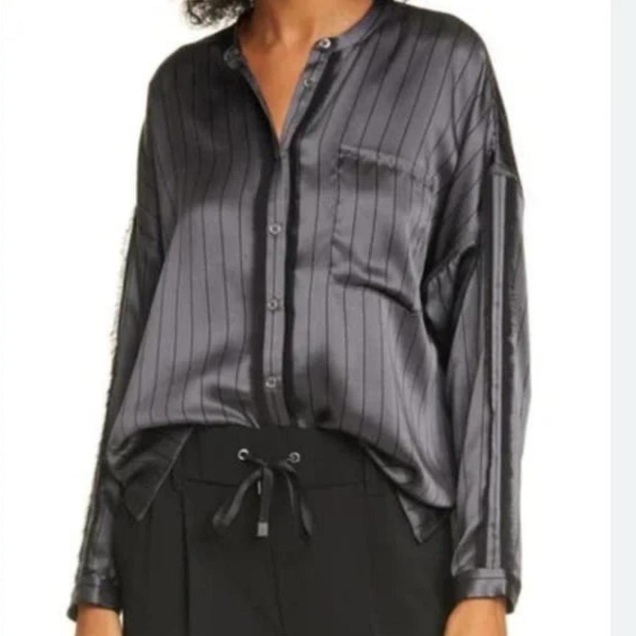 ATM Silk Button Down Blouse