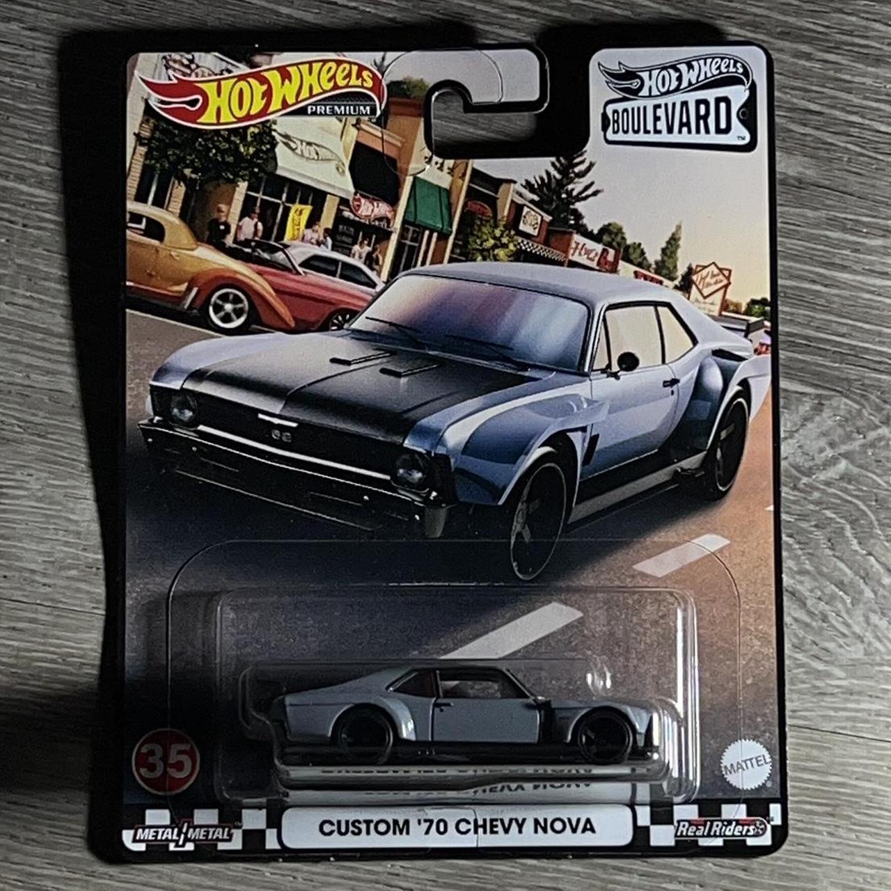 Hot WHeeLs 1970 Chevy黒　未開封 Hot Wheels Premium - Custom '70 Chevy Nova Hello! I | Depop