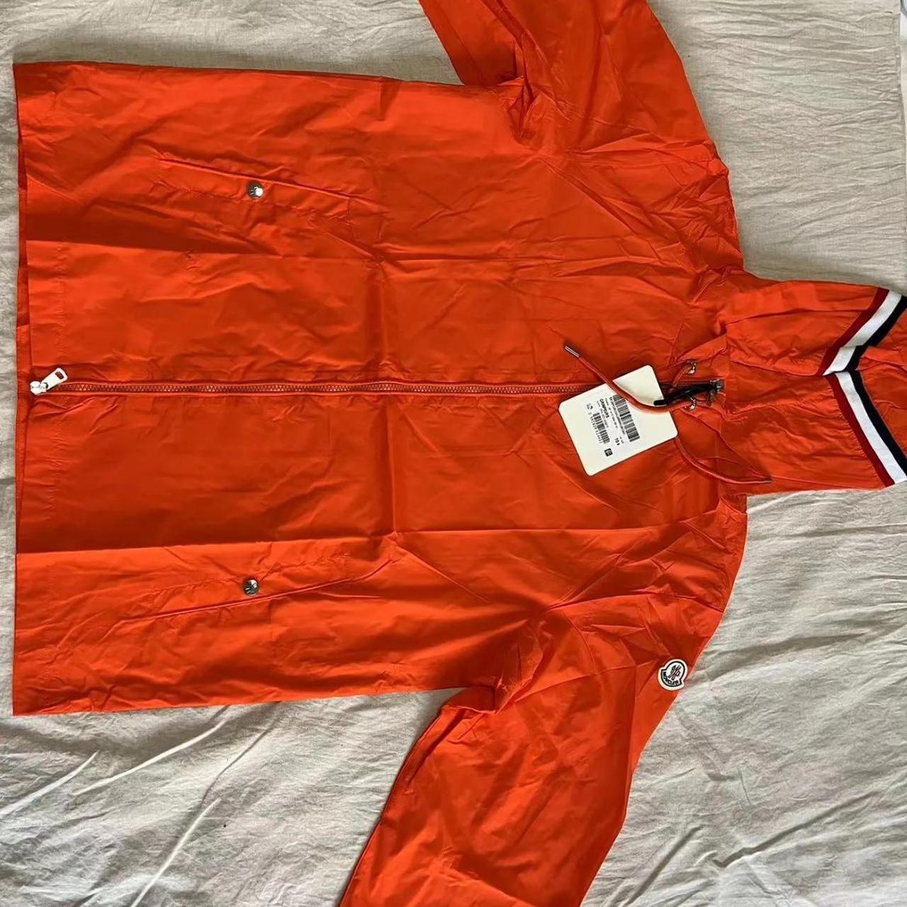 Moncler orange windbreaker on sale