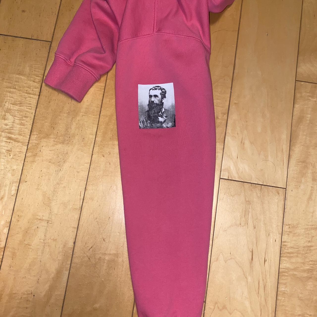 Off White X Ssense Pink Impressionism Hoodie Depop