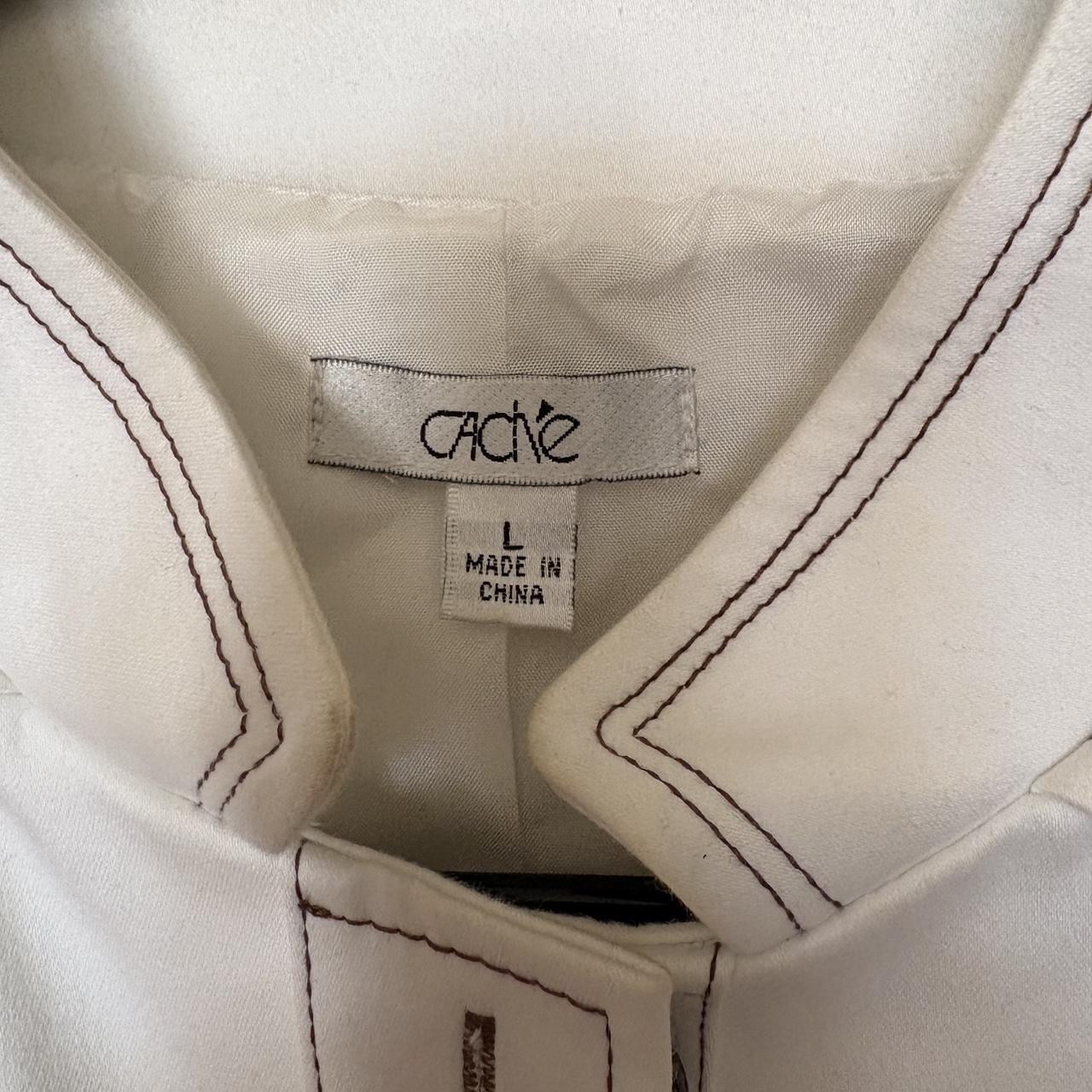 Cache Women's Jacket - White - L – White Caché le… - image 3