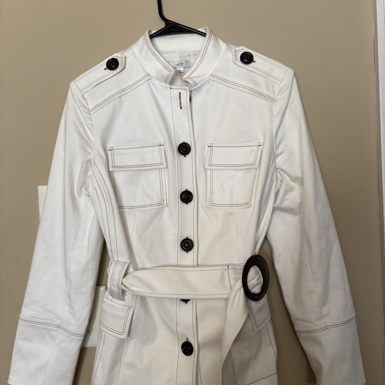 Cache Women's Jacket - White - L – White Caché le… - image 1