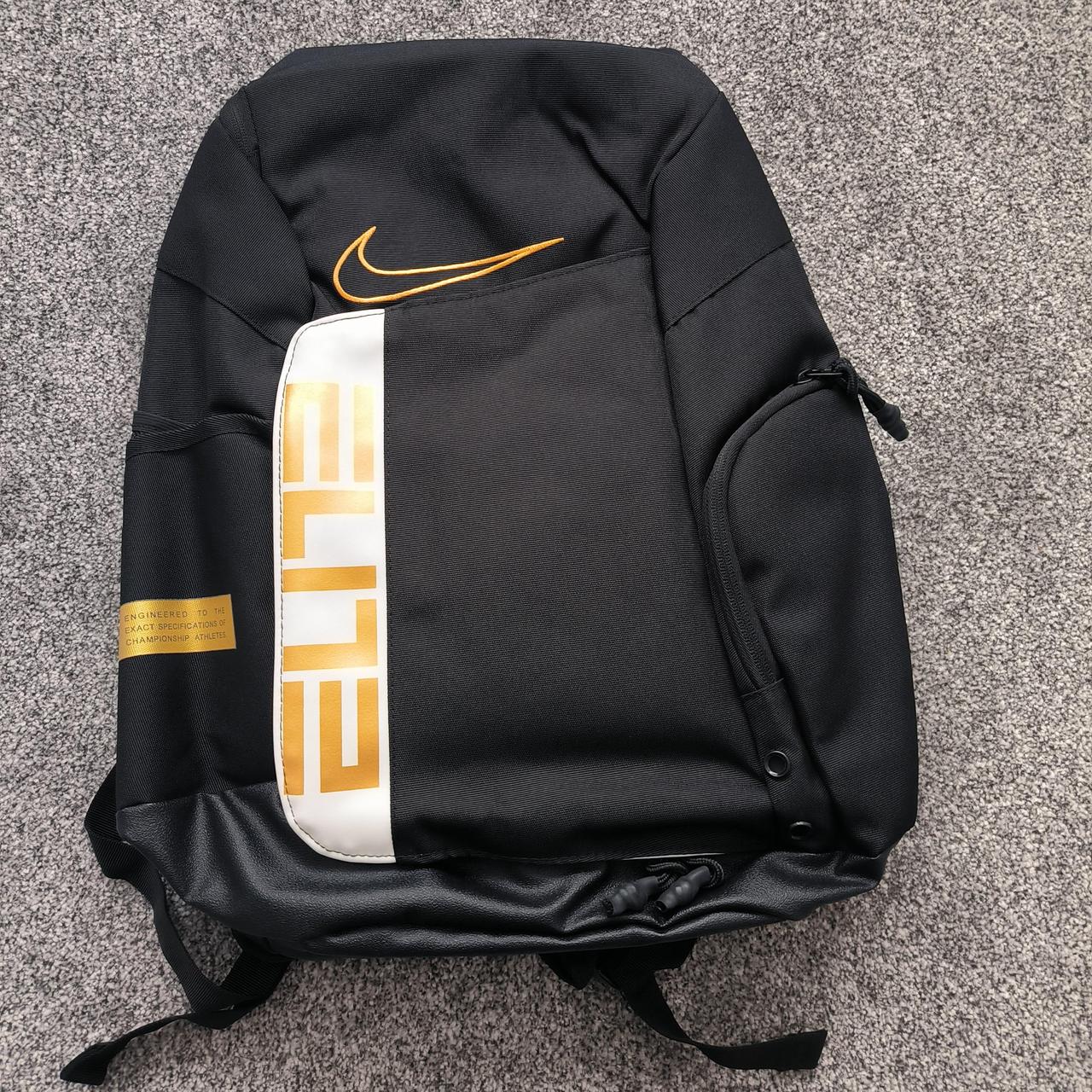 nike elite bag gold