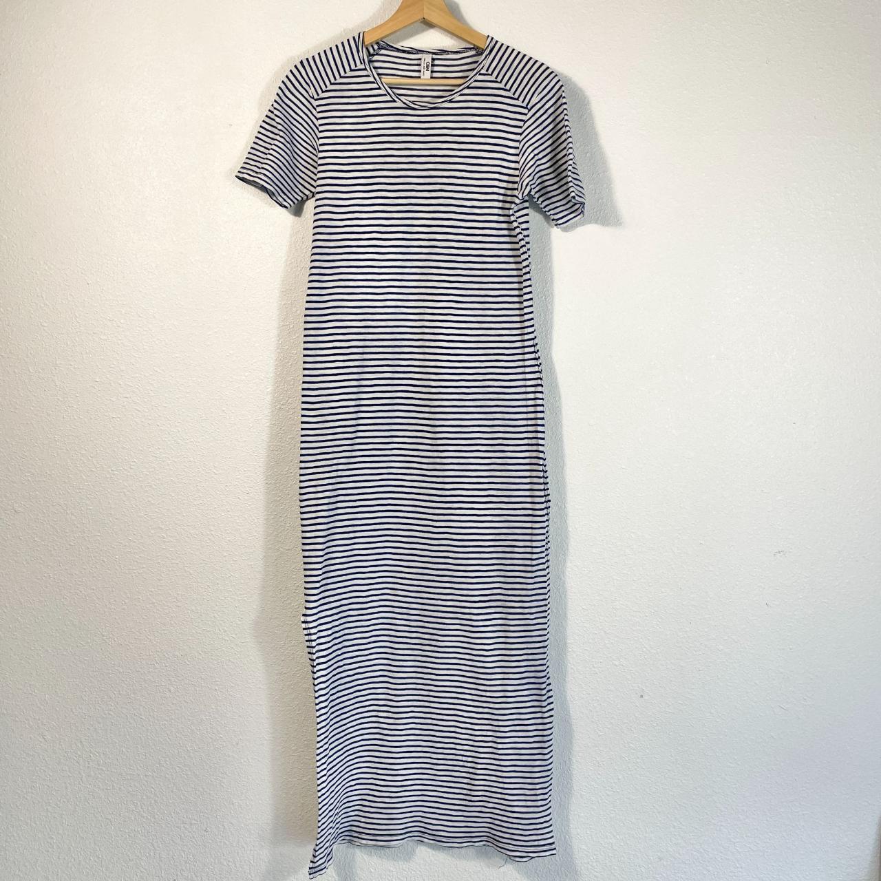 C&m stripe dress best sale