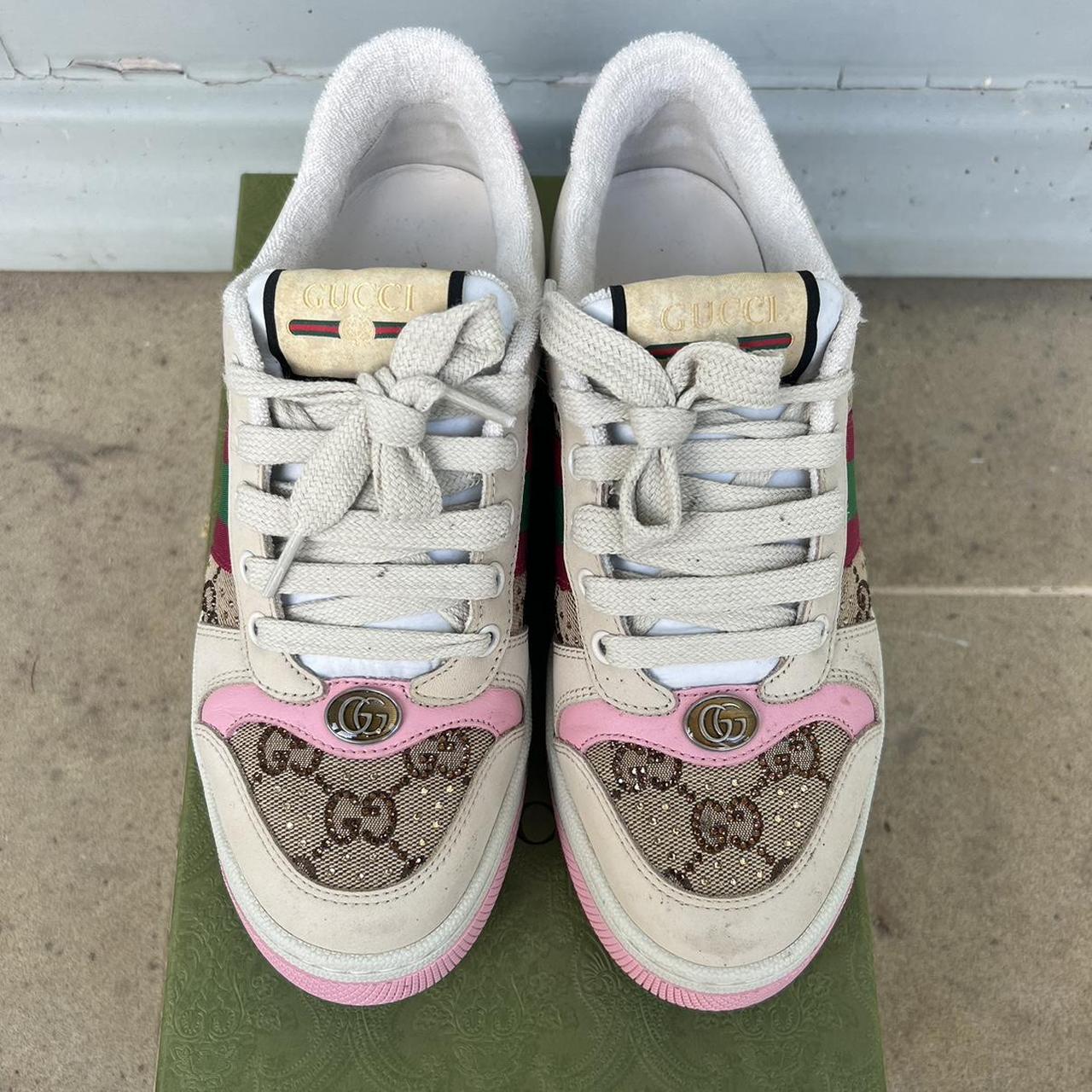 GUCCI Screener sneakers with crystals. This season... Depop