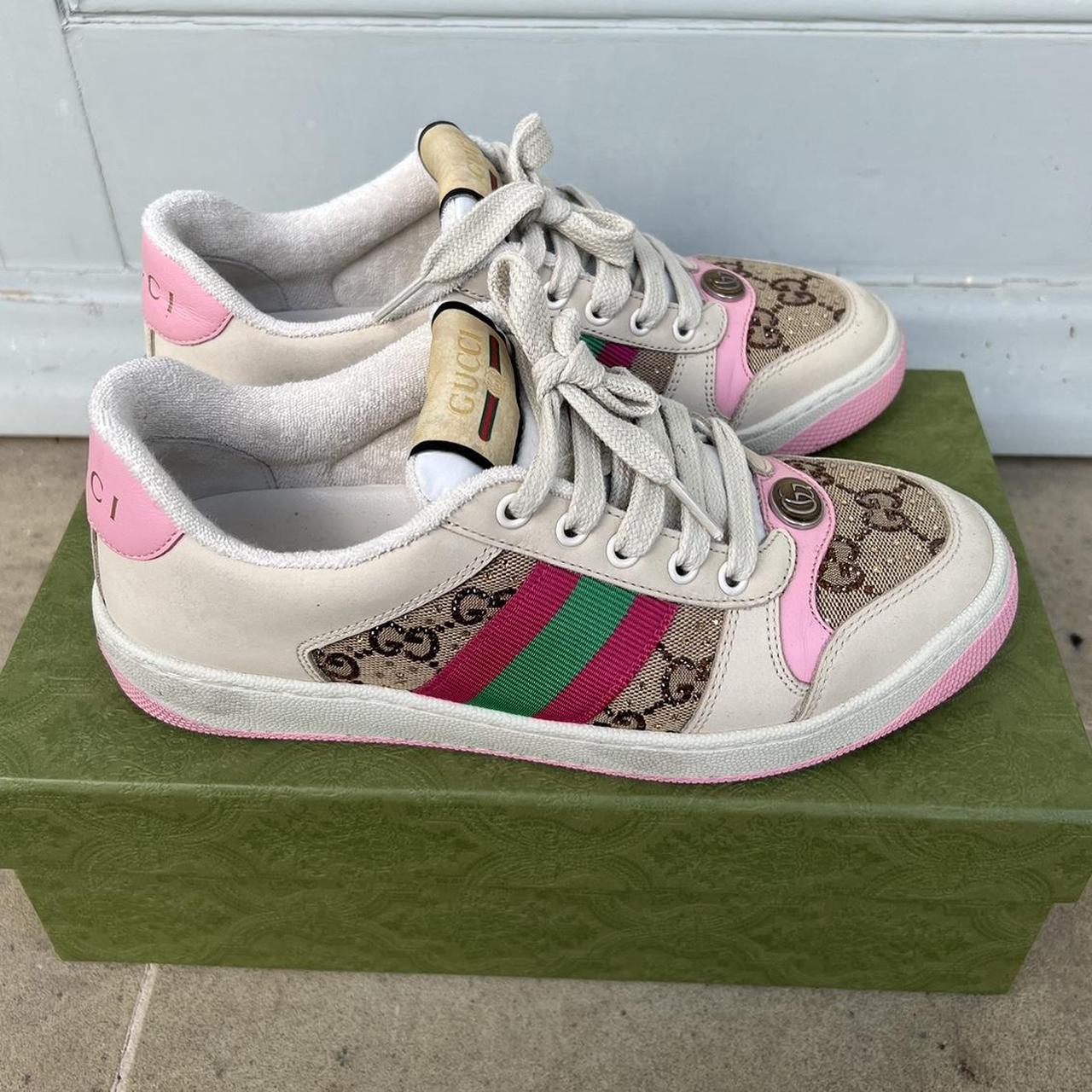 GUCCI Screener sneakers with crystals. This season... - Depop