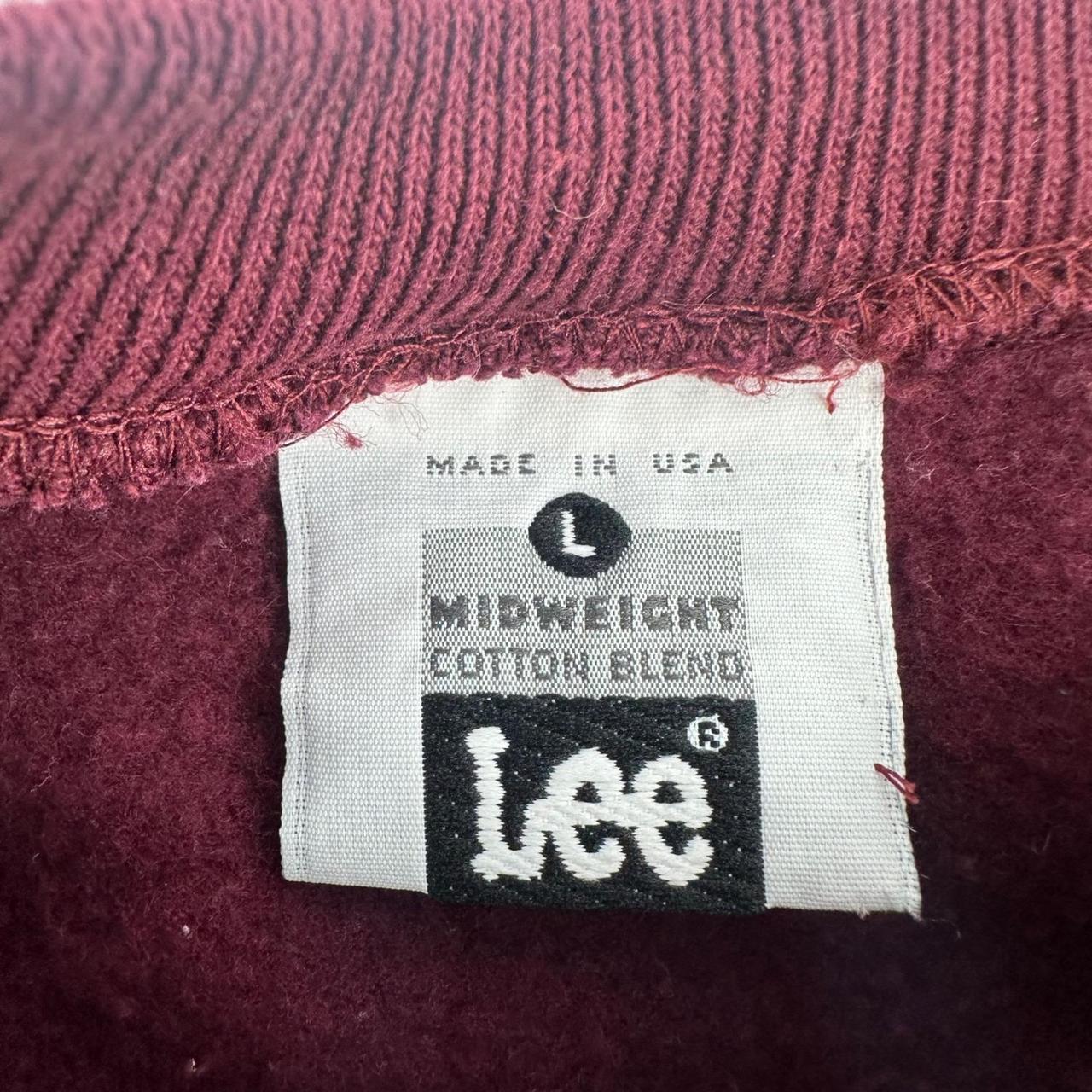 Lee Men's Sweatshirt - Red - L – Vtg Lee Sweatshi… - image 2