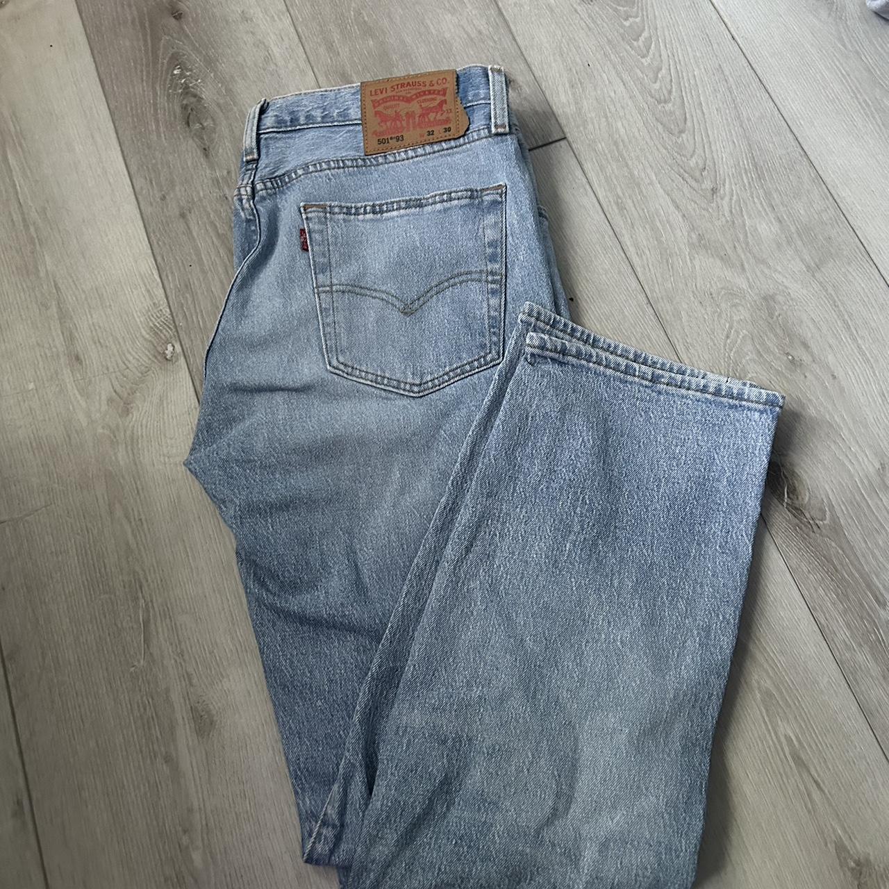 Levi 501 Blue light wash Denim Jeans Size 32 30 more. Depop