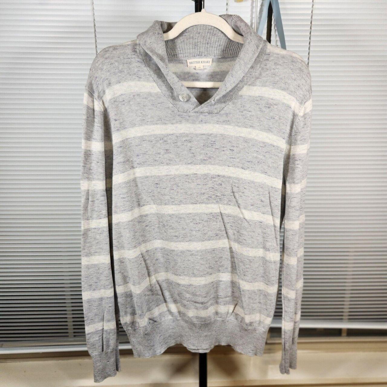 Source Unknown Men's Sweater - Grey/White - M – B… - image 1