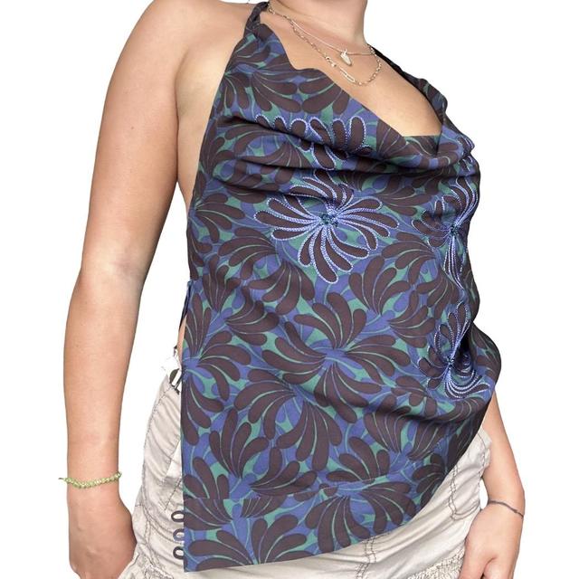 スカート EVISU archive denimpleatsskirt Y2Kstreet RARE vintage EVISU denim skirt with real rabbit fur | Depop