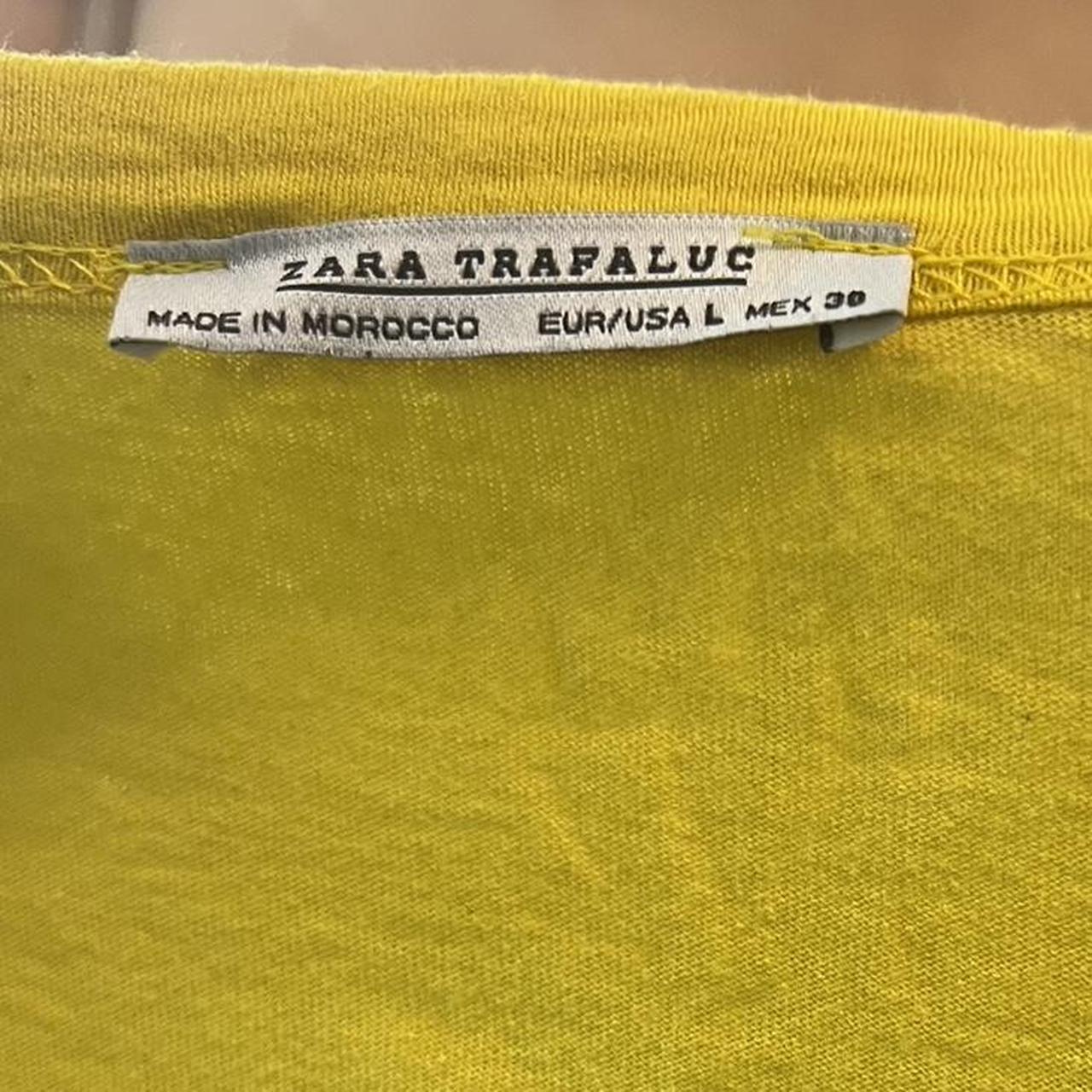 zara “warning” shirt !! size large L. Depop