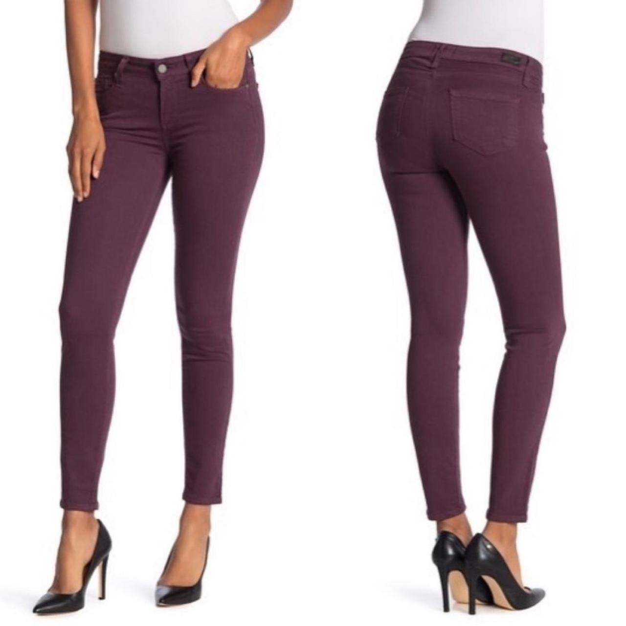 Paige Womens outlet size 25 jeans purple Verdugo Ankle Skinny