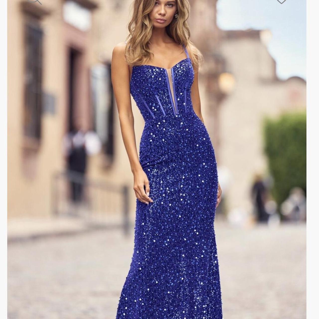 Sherri Hill Navy cocktail orders Dress