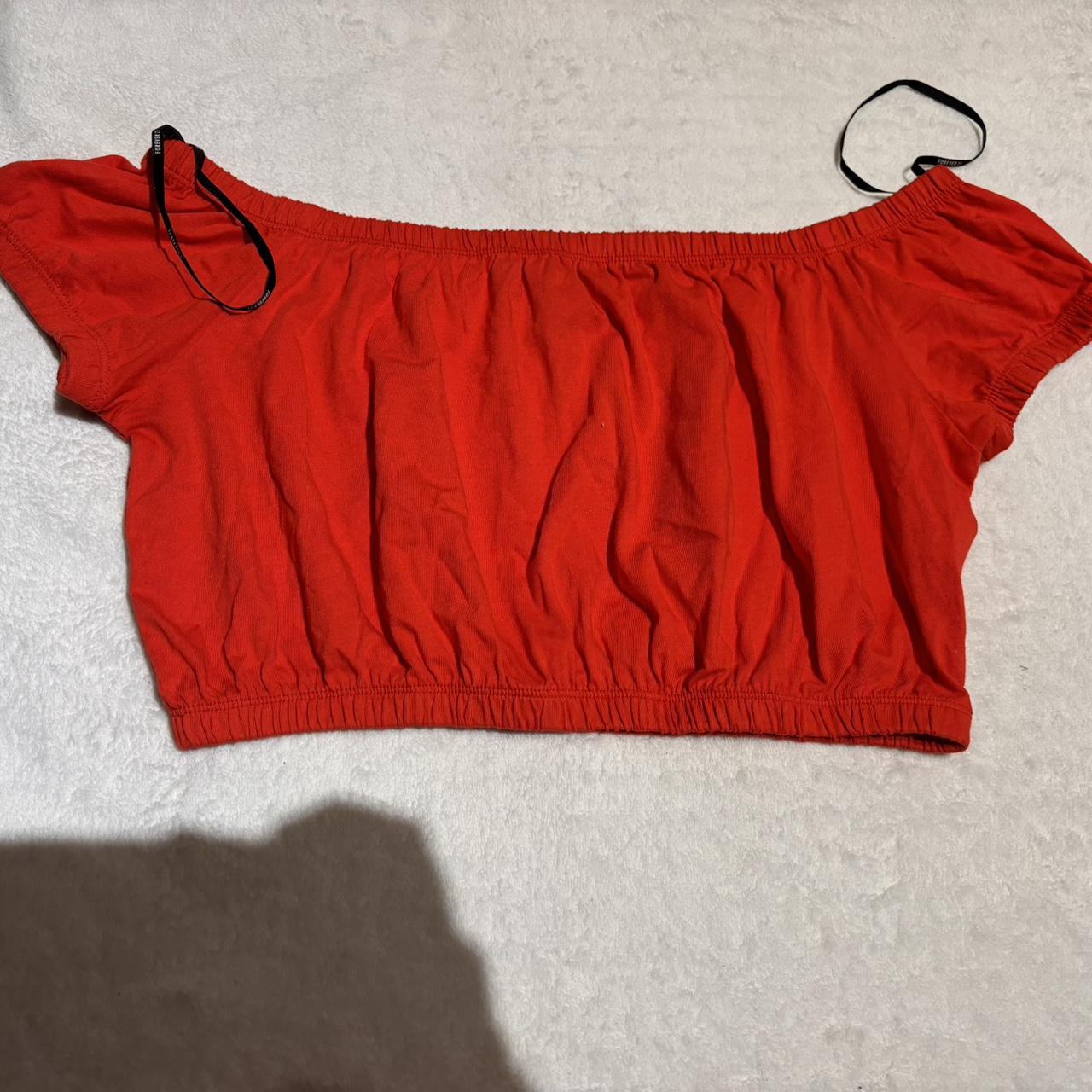 Forever 21 red off the shoulder top online