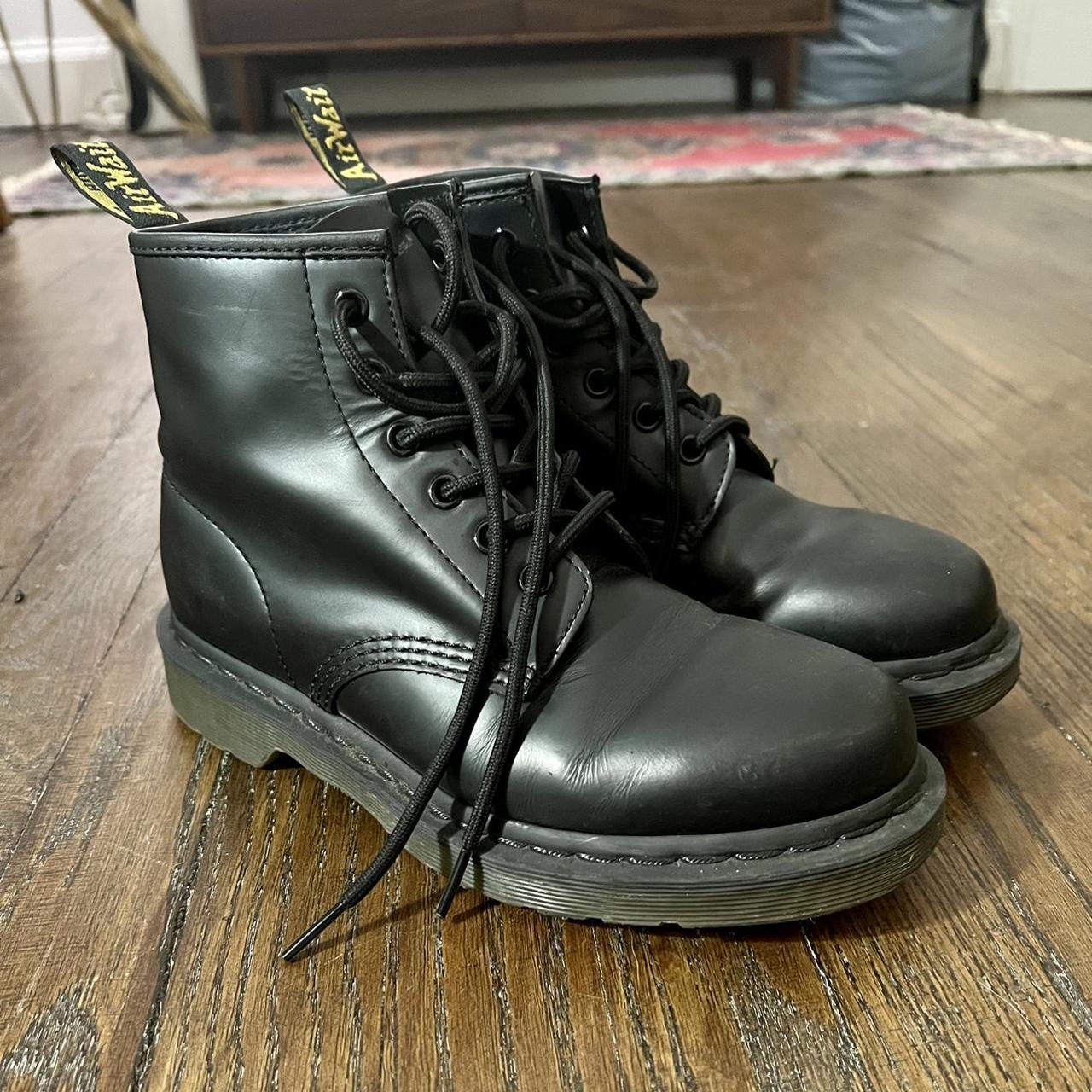 Dr. Martens 101 Smooth Leather Ankle Boots Size 7... - Depop