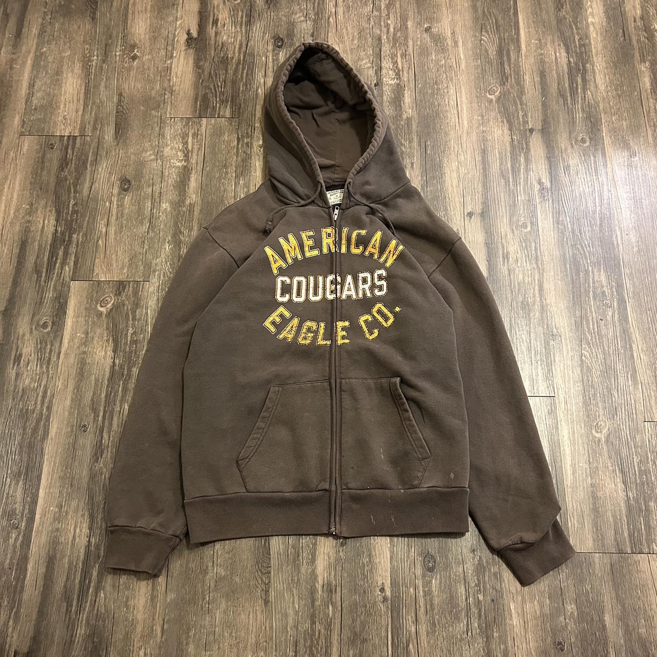 American Eagle Brown Hoodie shops Sweater