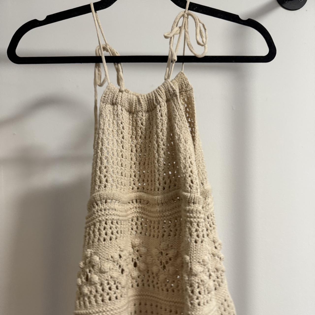 Source Unknown Women's Crop top - Cream/Tan - S –… - image 2