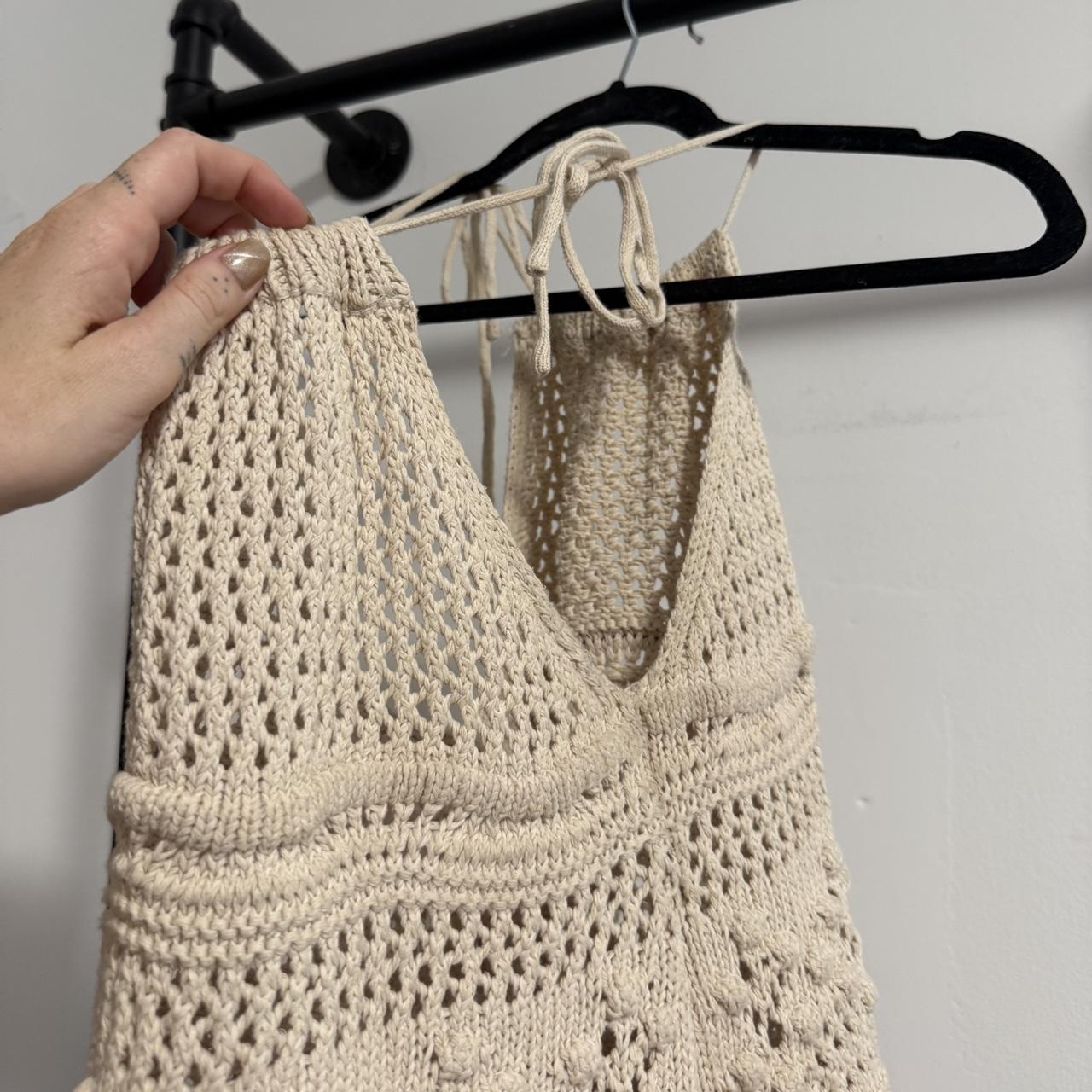 Source Unknown Women's Crop top - Cream/Tan - S –… - image 3