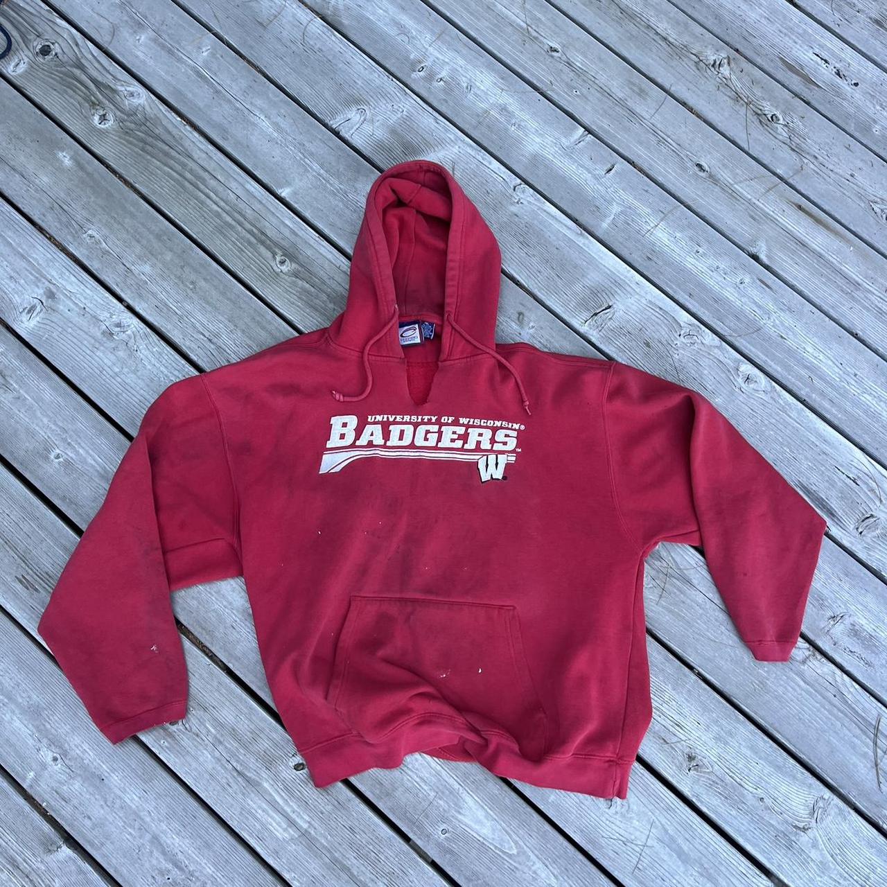 Vintage Wisconsin Badger Hoodies Vintage Wisconsin Badgers Hoodie