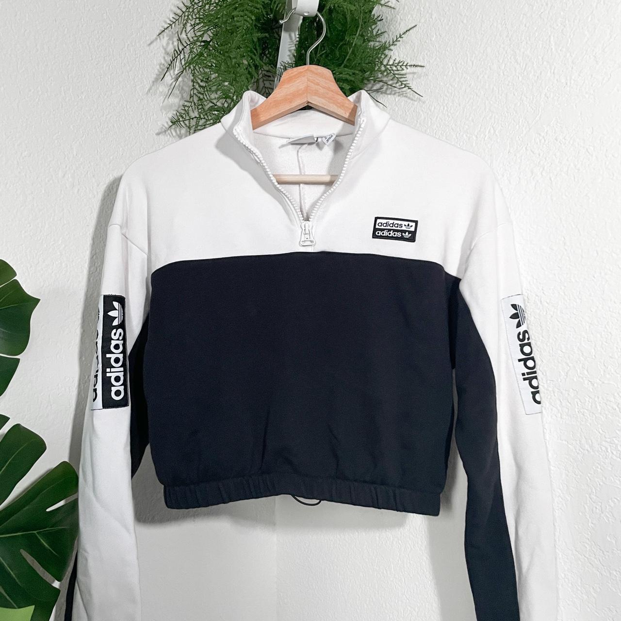 Adidas cropped quarter store zip