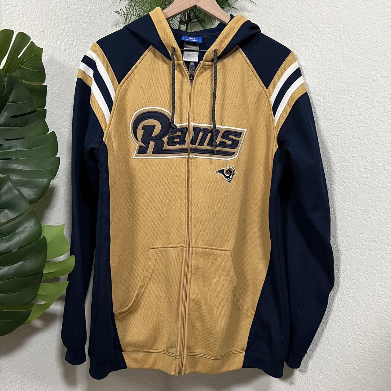 Vintage Reebok St. Louis Rams NFL Puffer Jacket - Depop