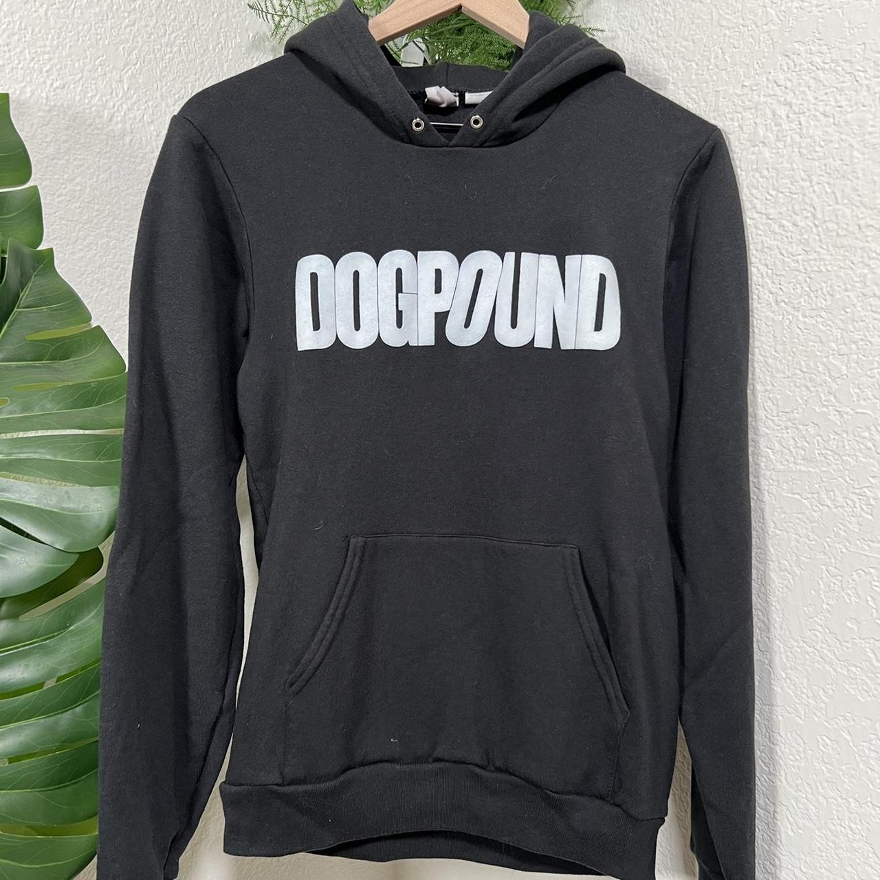 American Apparel Black Dog Pound Hoodie Slight. Depop