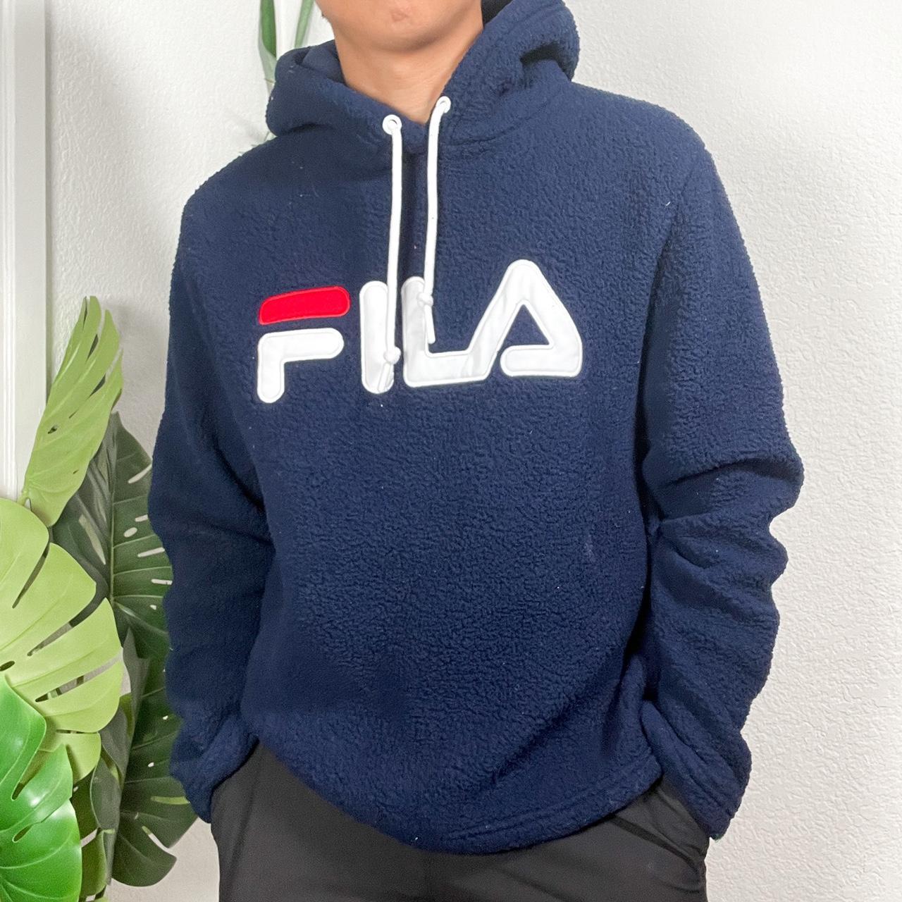 Fila navy 2024 blue hoodie