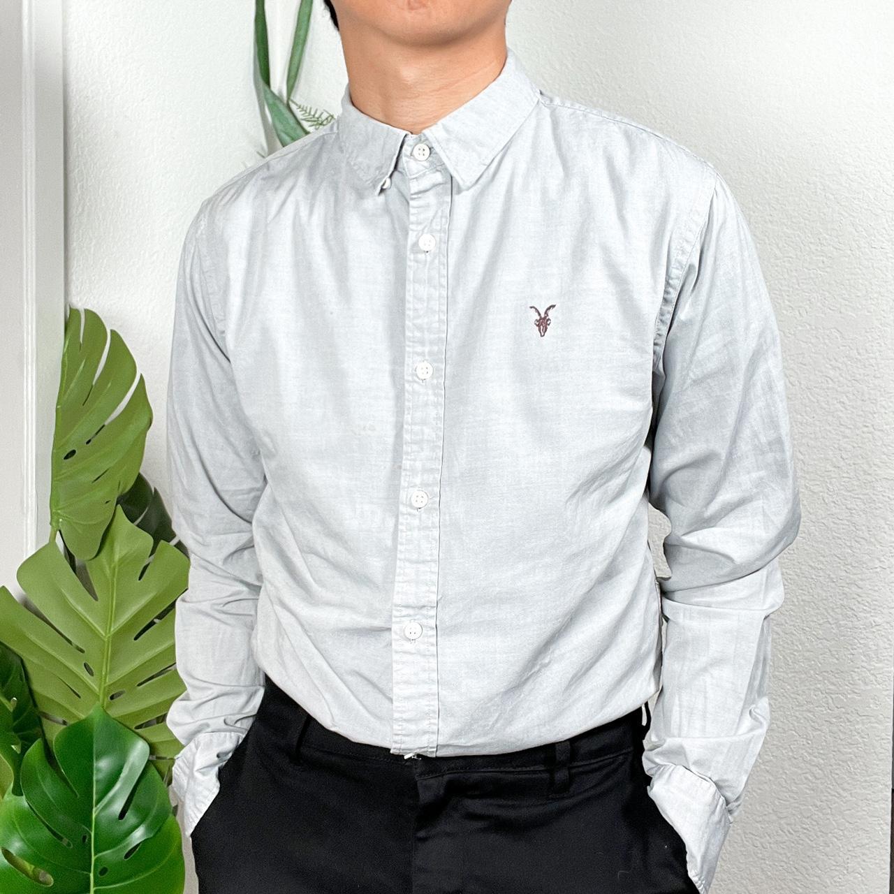all saints slim fit shirt