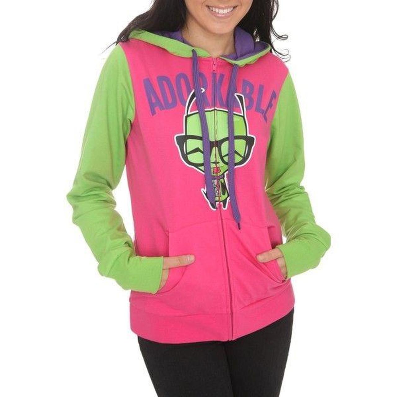 Mighty Fine Invader top Zim Gir Adorkable Hoodie