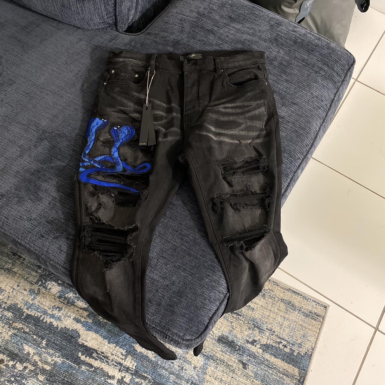 Amiri jeans snake Depop