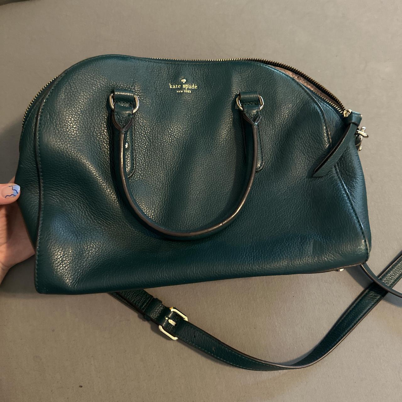 Green top blue Kate Spade crossbody