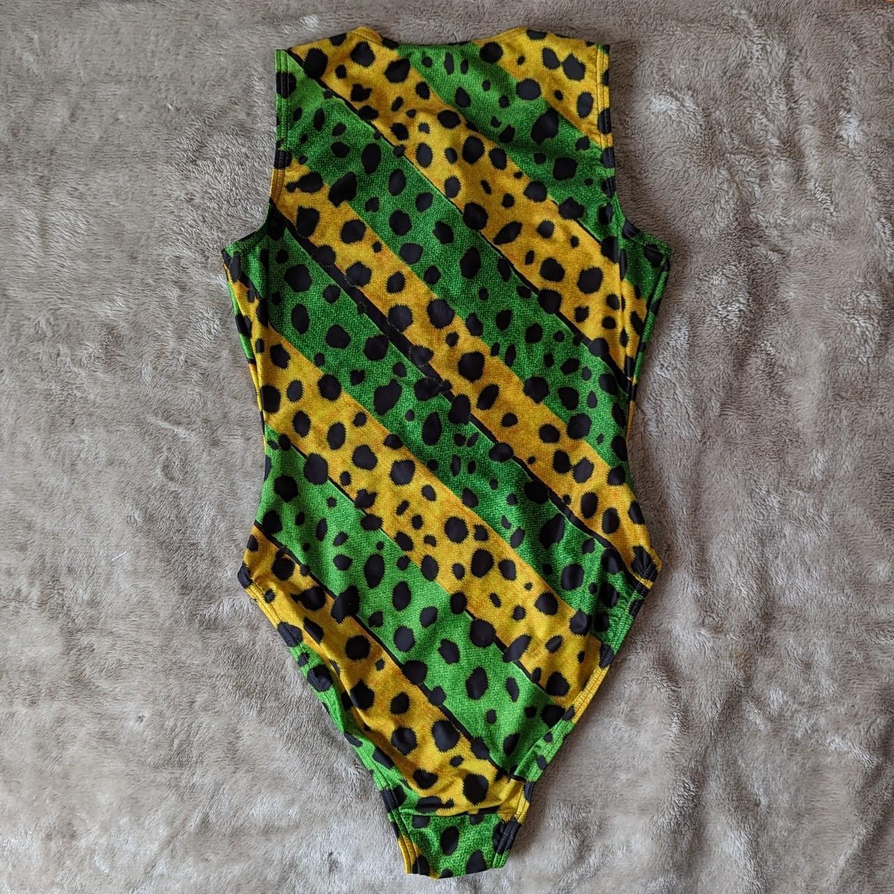 Speedo Women's Yellow and Green Swimsuit-one-piece | Depop