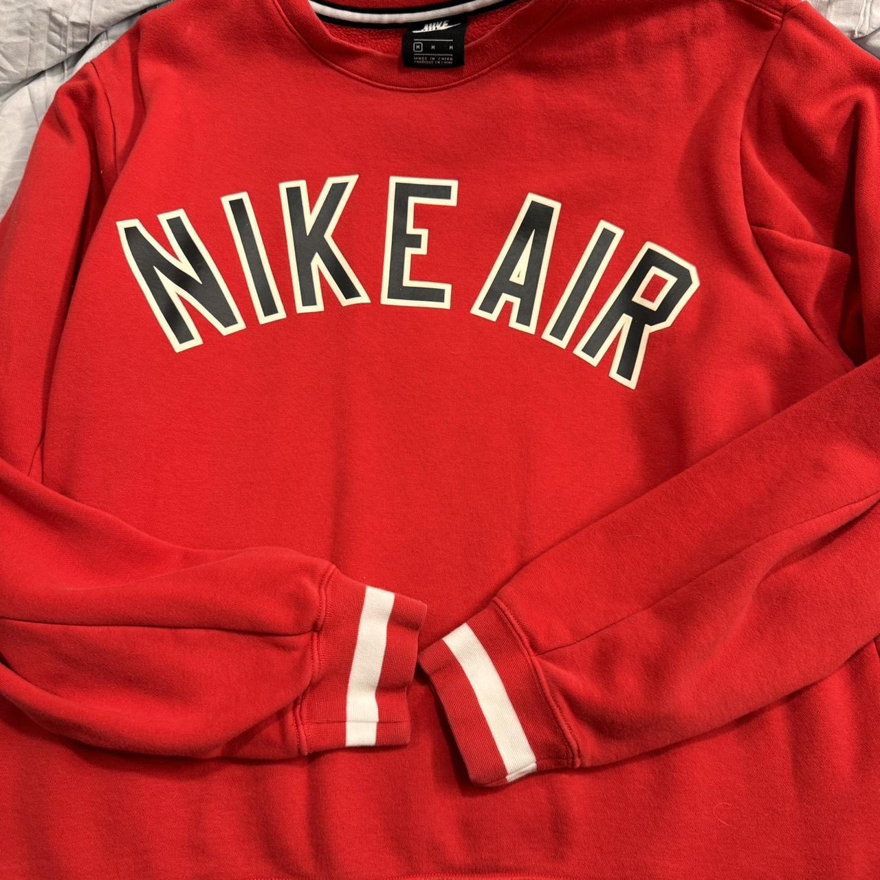 red nike air crewneck