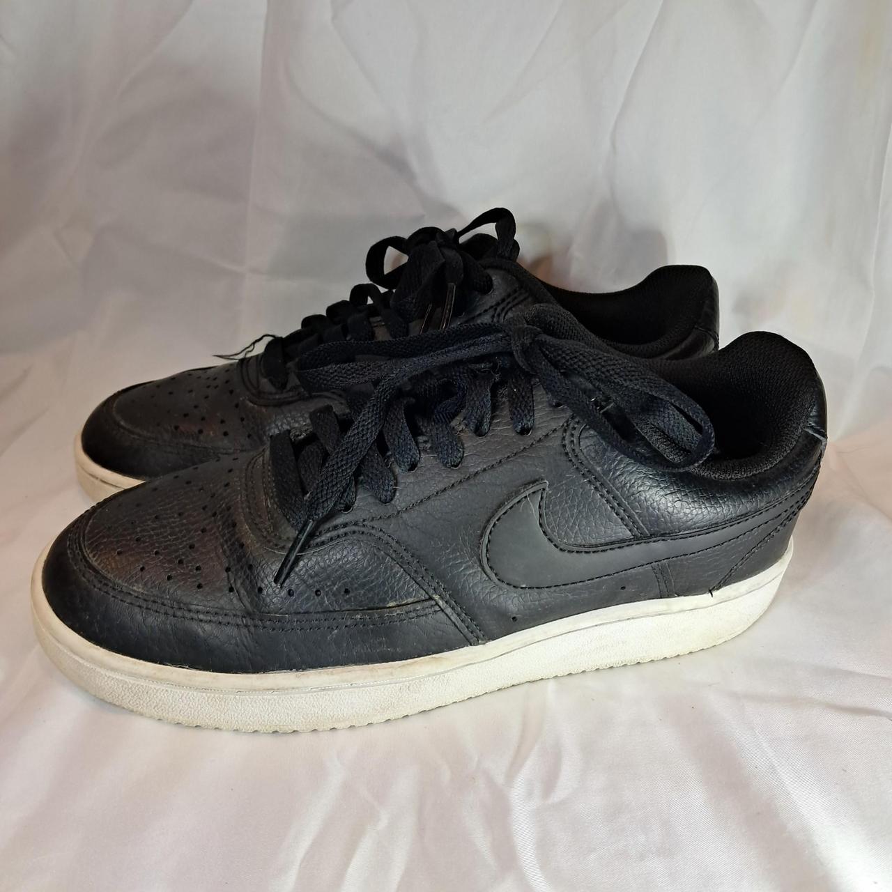 Nike Court Vision Low Sneakers Black Leather