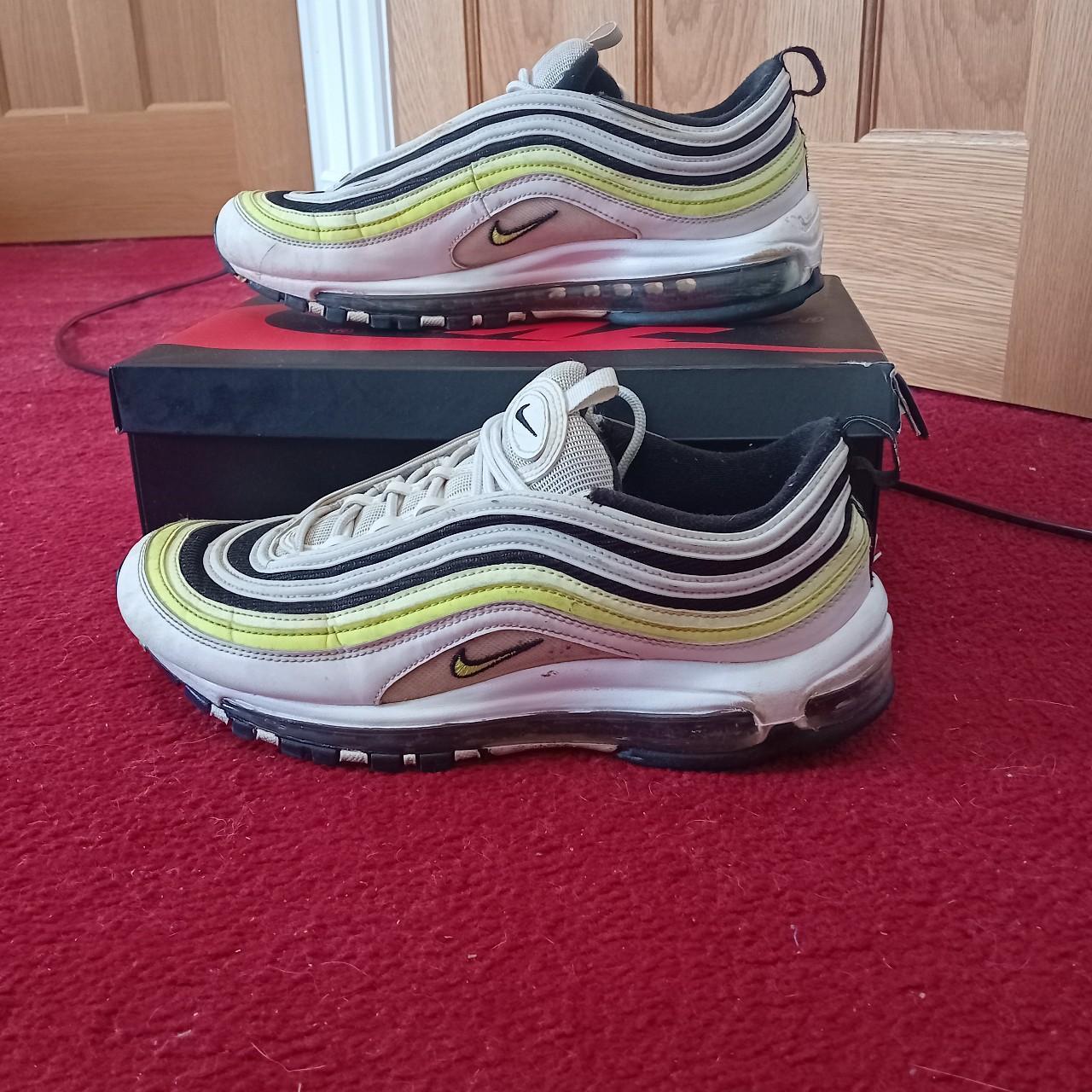 Nike air max 97 limited edition white and. Depop