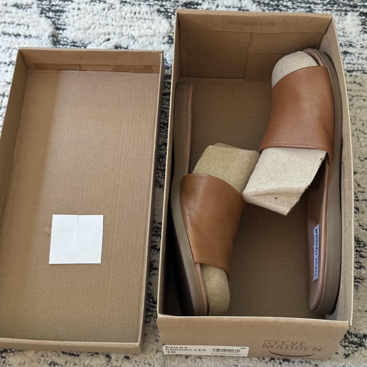 ★Steve Madden★ベスト商品★KAYA BROWN★サンダル KAYA Brown Leather Slide Sandal | Women's Sandals – Steve Madden