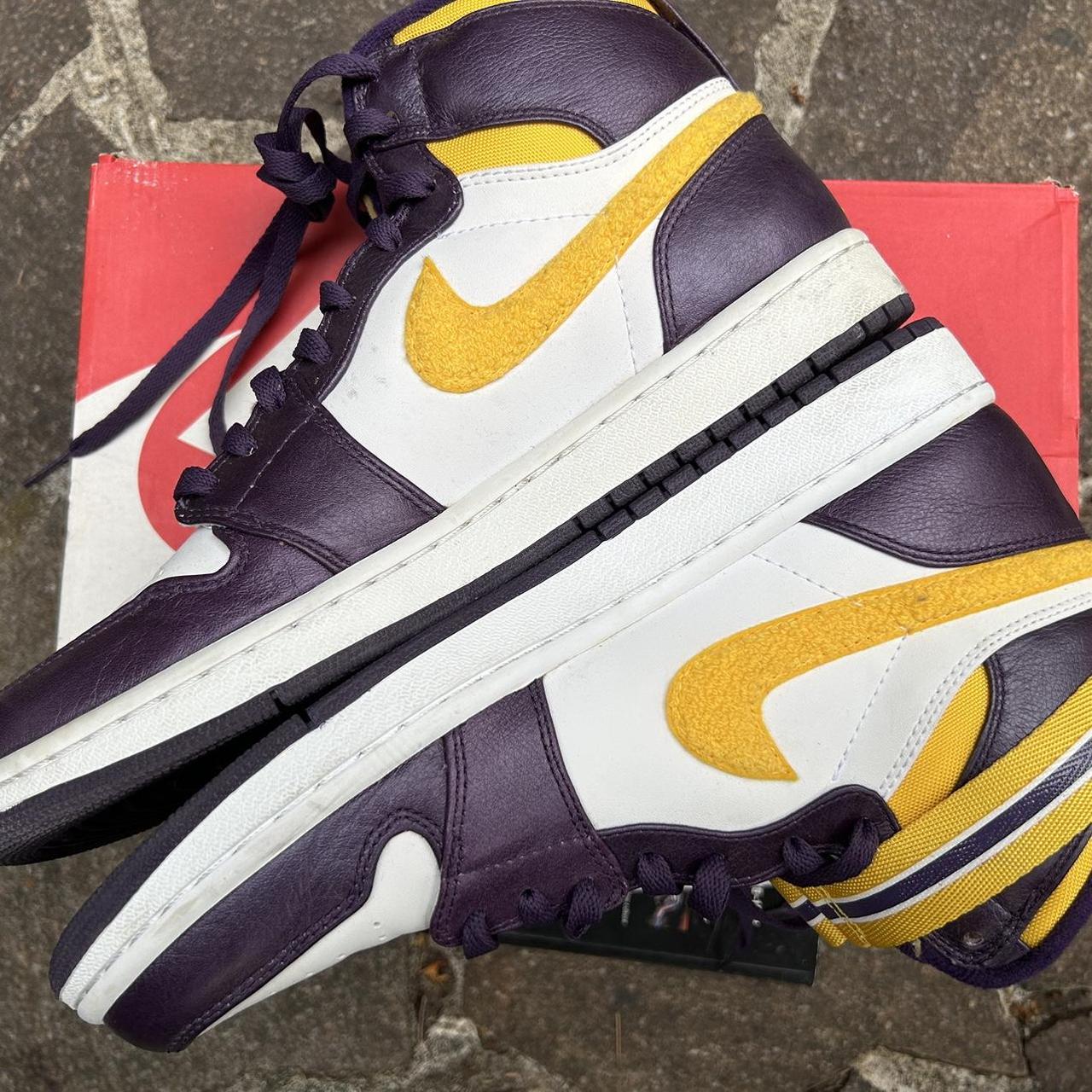 Nike Air Jordan 1 Strap Los Angeles Lakers Size