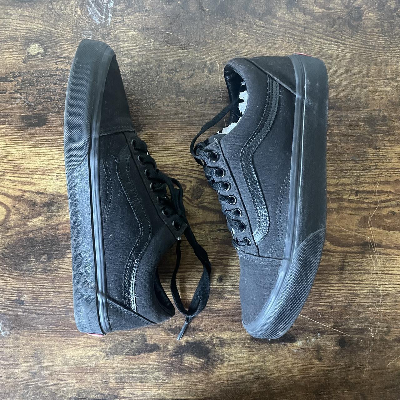 Black Vans Great condition Size 6.5M 8W Originally. Depop