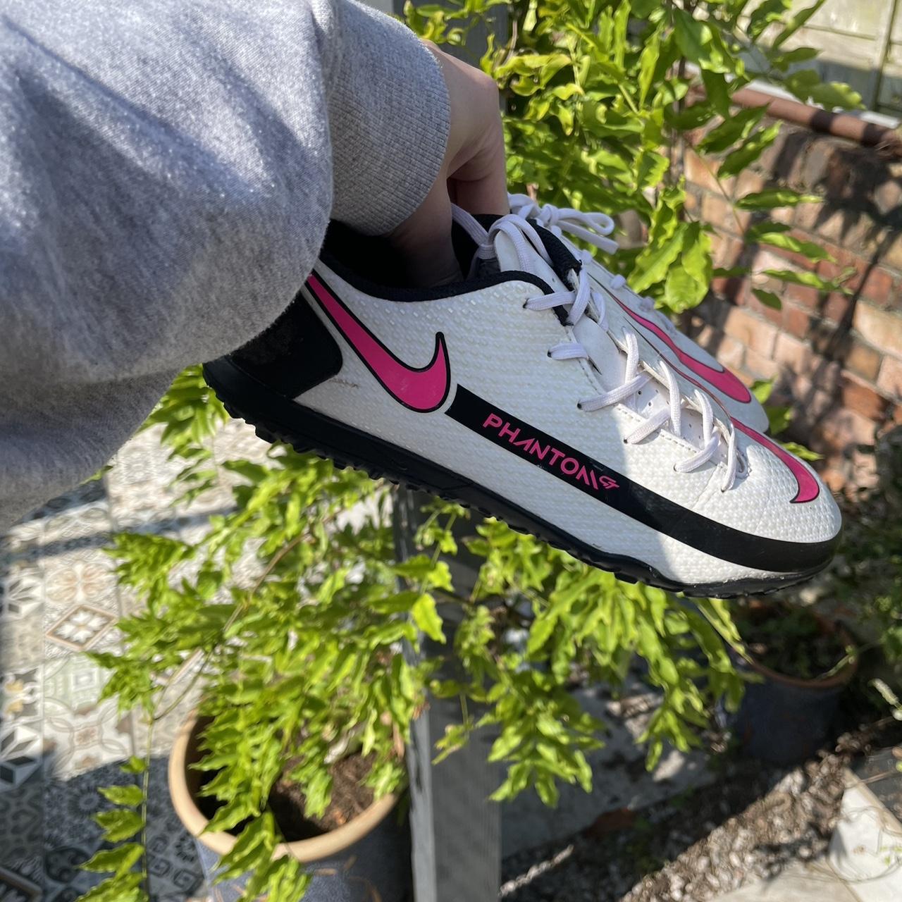 Nike Phantom GT Elite FG white and pink and black | Depop