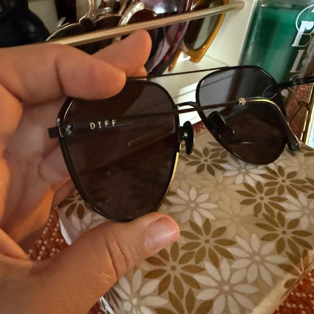 DIFF Women's Aviator Sunglasses - Black – DIFF av… - image 3