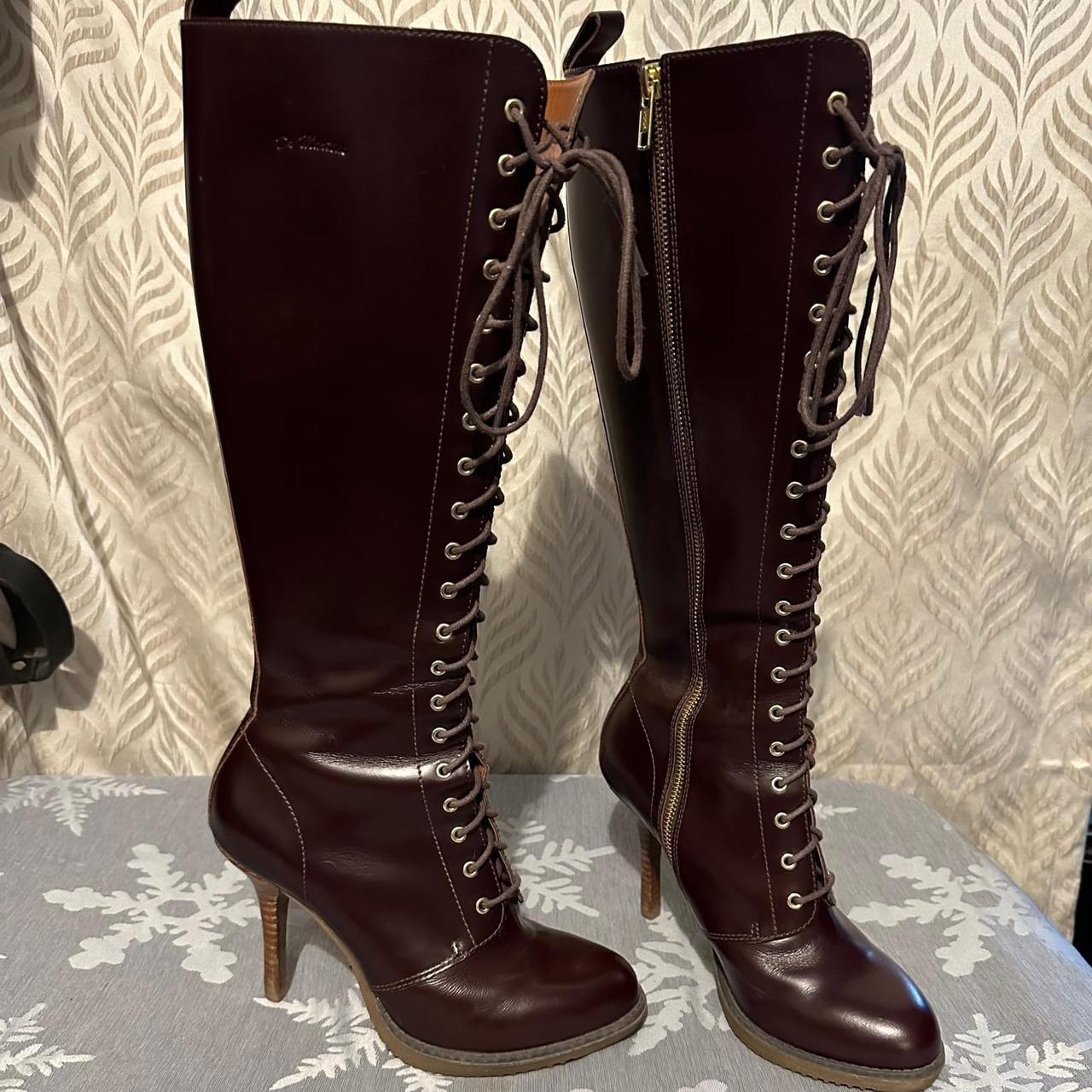 Dr. Martens Gilda Boot in Oxblood. Worn 3 times Depop