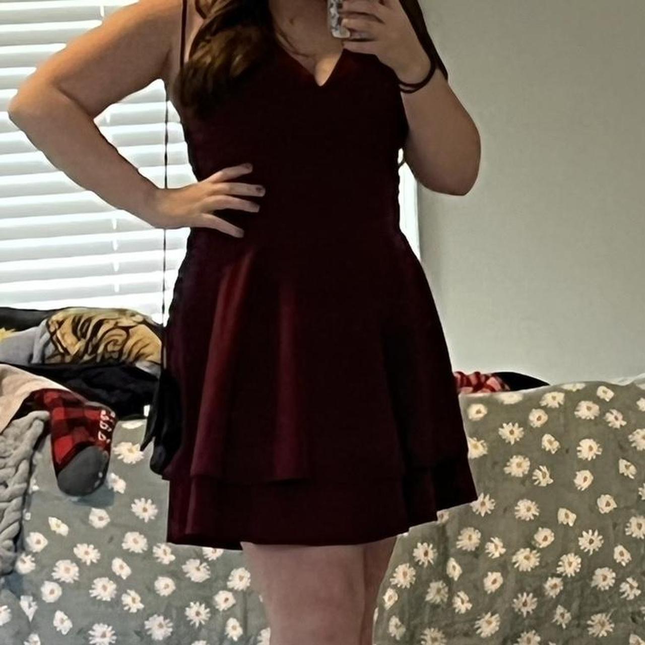 Honey and rosie burgundy dress best sale