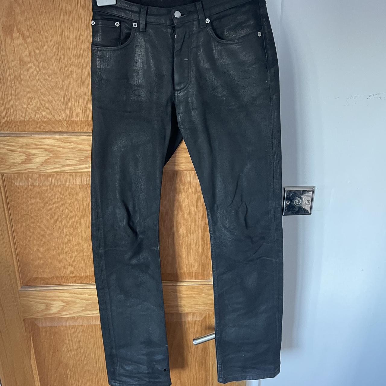 Saint laurent waxed outlet jeans