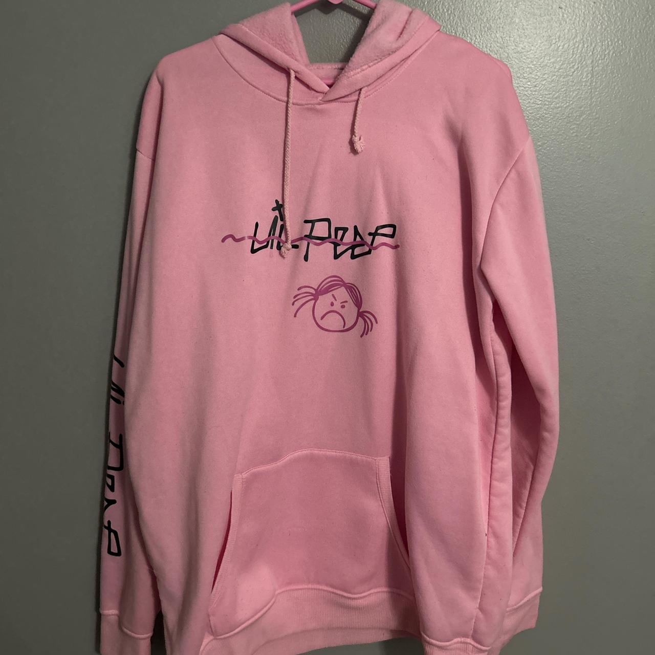 Pink hoodie lil peep best sale