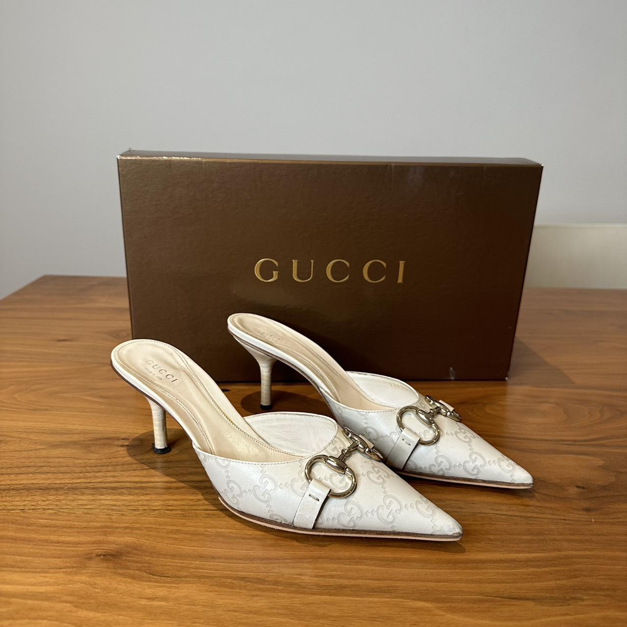 Authentic Vintage Gucci horsebit gg monogram mules | Depop