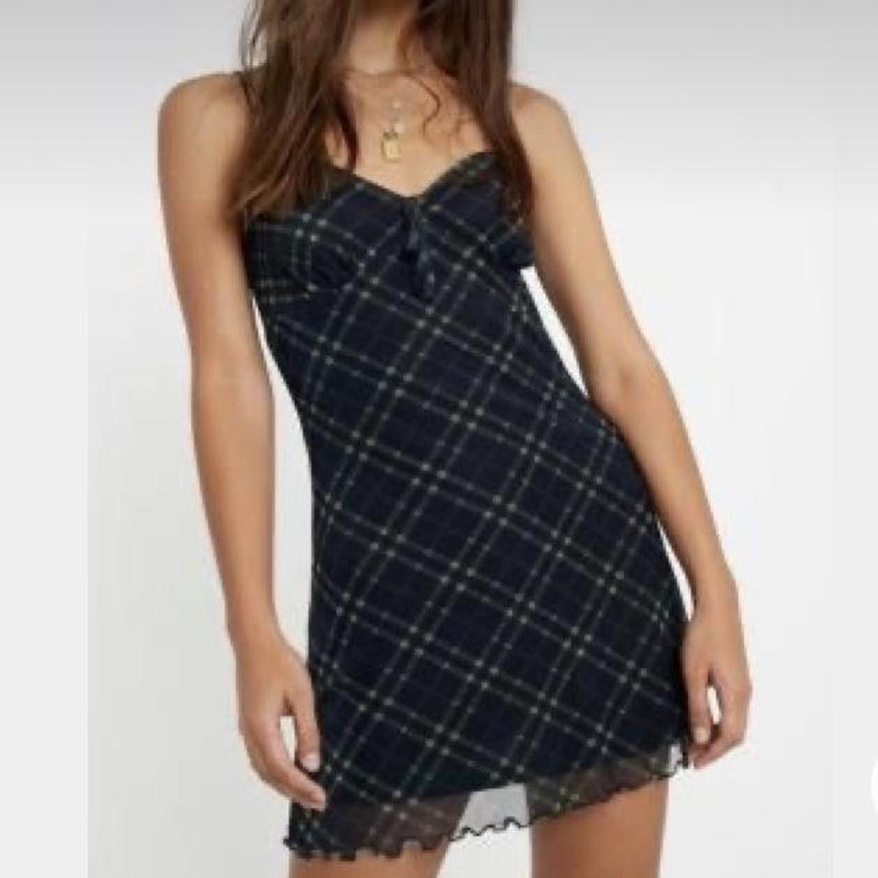 urban outfitters tartan dress