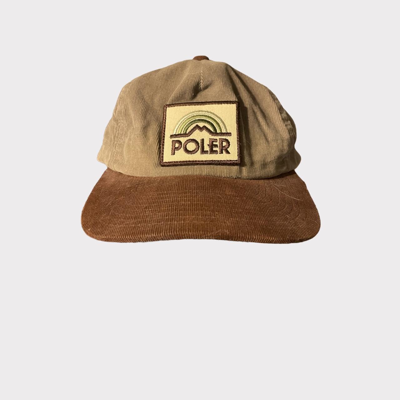 Poler Men's Cream and Brown Hat