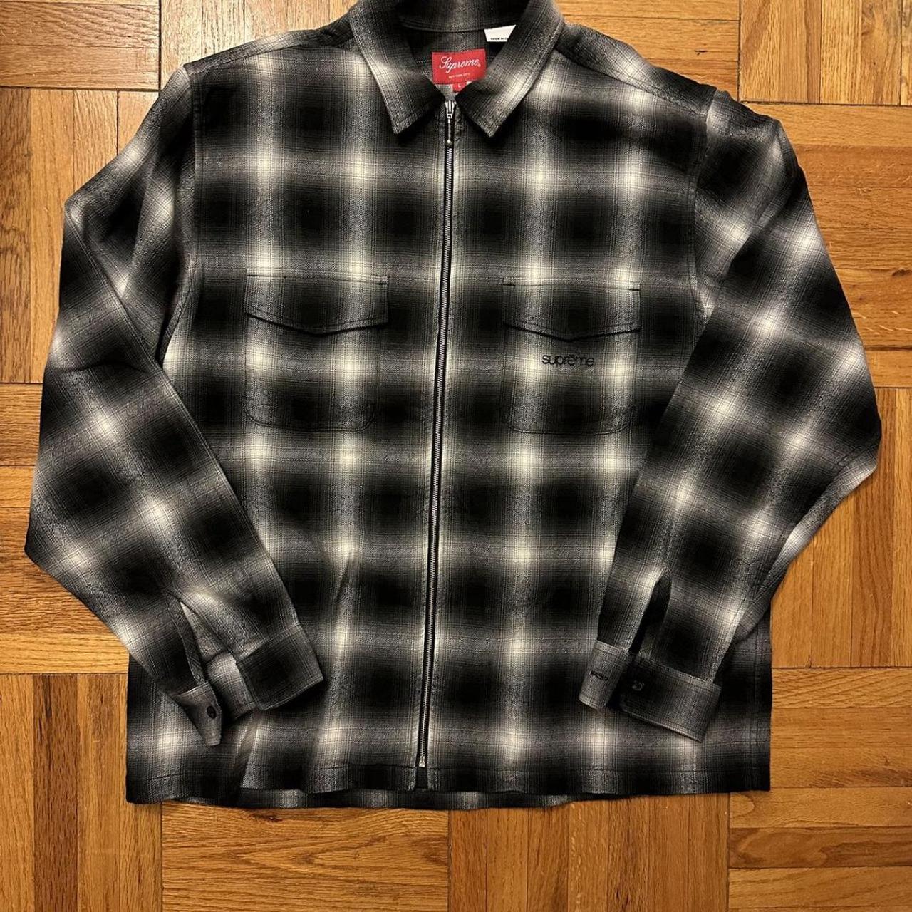 Supreme shadow plaid flannel | Depop